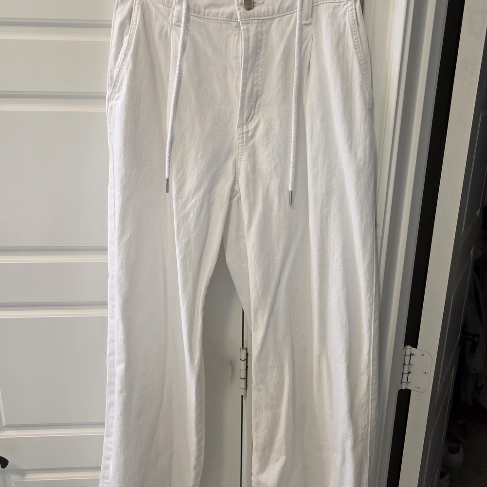 Old Navy Women's White Wide Leg Pants
